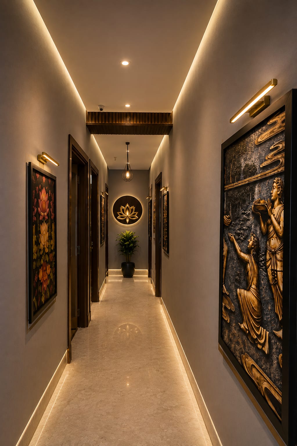Velvet Aura International Spa corridor